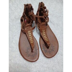 MAURICES Brown Strappy Sandals Womens US SZ 8 Style 30797/Anna